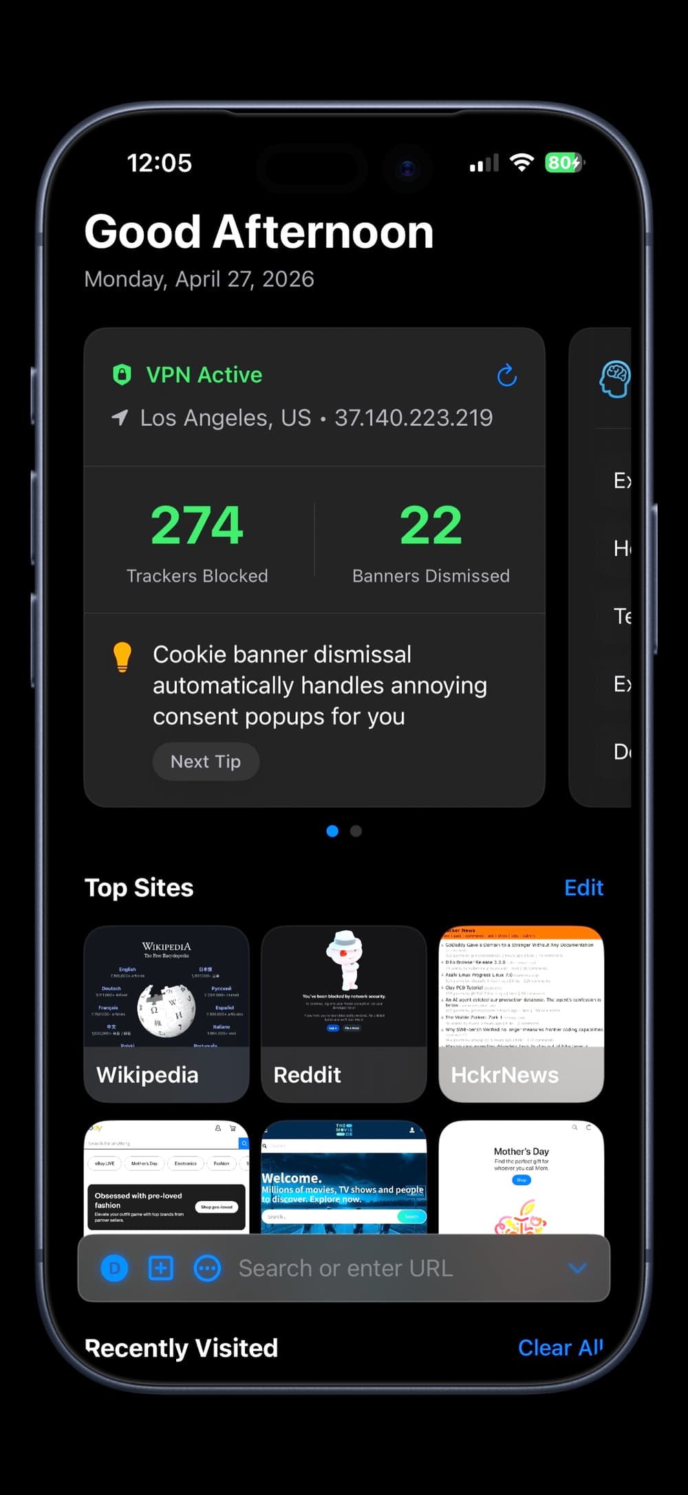 Avodek app screenshot