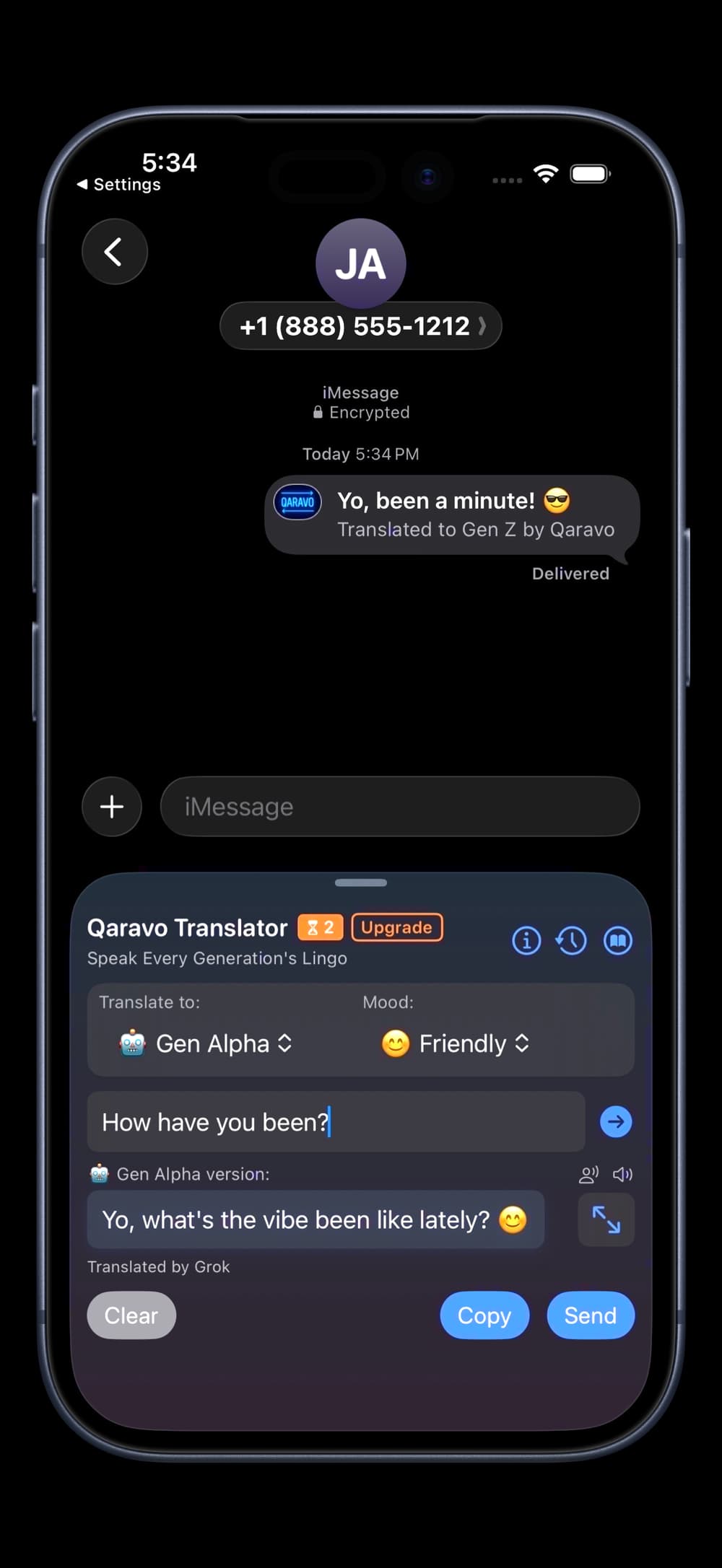 Qaravo app screenshot