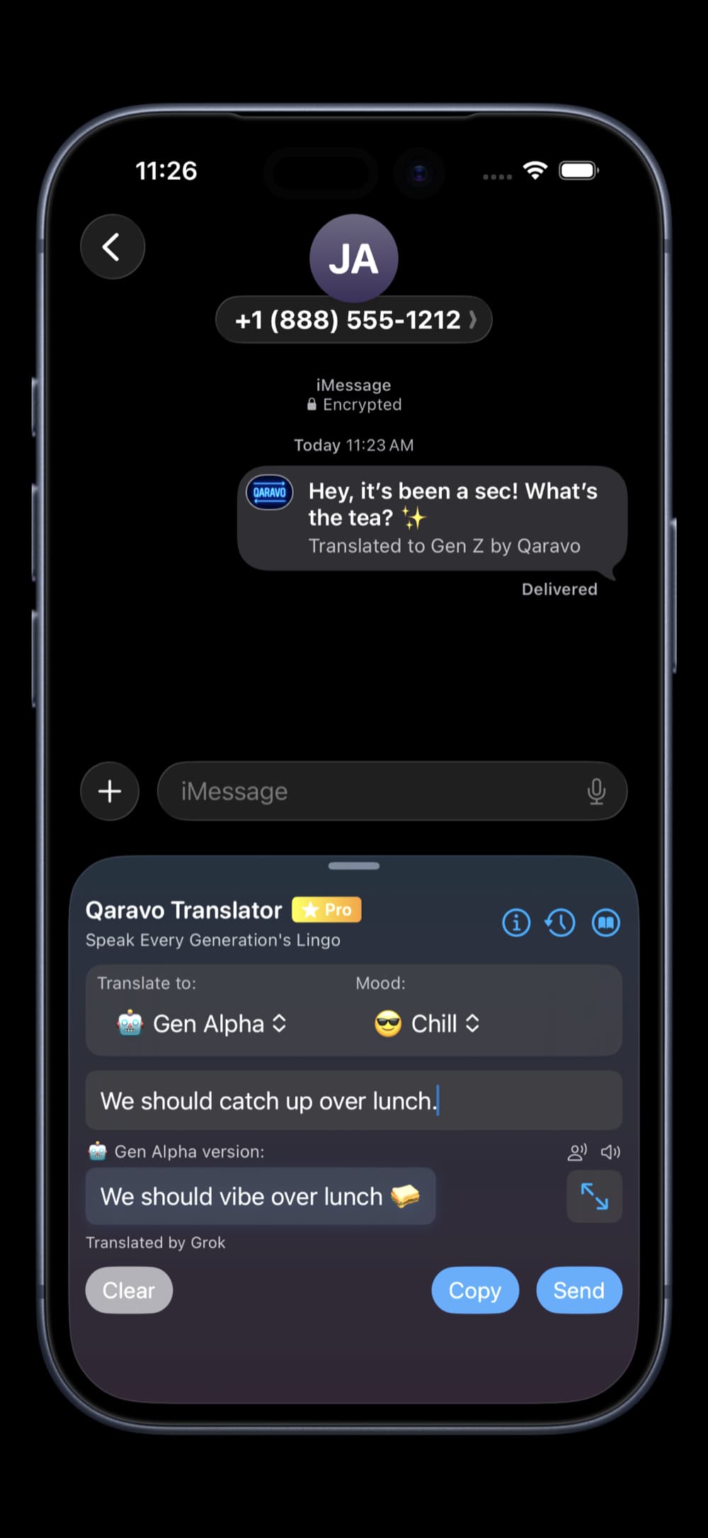 Qaravo app screenshot